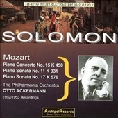 Mozart: Piano Concerto No.15; Piano Sonata No.11; Piano Sonata No.17
