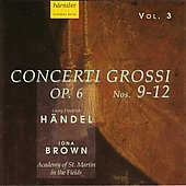 Handel: Concerti Grossi Op 6 nos 9-12 / Brown, ASMF