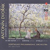 Dvorak: Symphony No.6 Op.60, Concert Overtures "In der Natur" Op.91, "Karneval" Op.92, "Othello" Op.93 / Jac van Steen, Dortmund PO