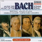 Music of the Bach Sons: Sinfonias, etc / Concerto Koeln