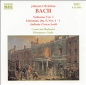 J. C. Bach: Sinfonias, Vol. 3