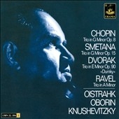 Chopin: Piano Trio Op.8; Smetana: Piano Trio Op.15; Dvorak: Piano Trio No.4 Op.90"Dumky"; Ravel: Piano Trio (1950's) / David Oistrakh(vn), Lev Oborin(p), Sviatoslav Knushevitzky(vc)