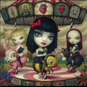 Clear Hearts Grey Flowers