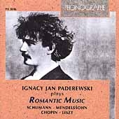 Paderewski plays Romantic Music  - Schumann, Chopin, et al