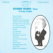 Richard Tauber - 20 Songs in English - Roses of Picardy, etc
