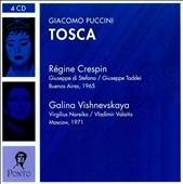 Puccini : Tosca -Complete (7/11/1965), Tosca -Excerpts (7/1962), Tosca -Sung in Russian (3/31/1971); Tchaikovsky: Pique Dame -Excerpts (8/19/1967)