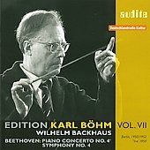 Edition Karl Bohm Vol.7 - Beethoven: Symphony No.4, Piano Concerto No.4 / Wilhelm Backhaus, RIAS Symphony Orchestra