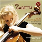 Shostakovich: Cello Concerto No.2 Op.126 (1/11-13/2008), Cello Sonata Op.40 (5/29-31/2008) / Sol Gabetta(vc), Marc Albrecht(cond), Munich PO, etc