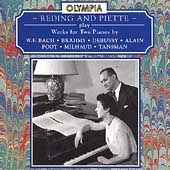Reding and Piette play Works for Two Pianos