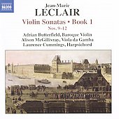 J.M.Leclair: Violin Sonatas Book.1: No.9-No.12 / Adrian Butterfield, Alison McGillivray, Laurence Cummings