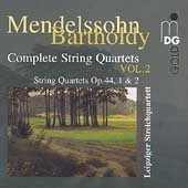 Mendelssohn: Complete String Quartets Vol 2 /Leipzig Quartet