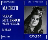 Verdi: Macbeth / Kraus, Varnay, Metternich, Weber, Geisler Verdi: Macbeth / Kraus, Varnay, Metternich, Weber, Geisler