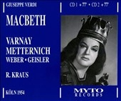 Verdi: Macbeth / Kraus, Varnay, Metternich, Weber, Geisler