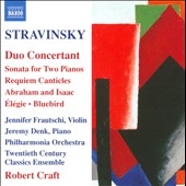 フィルハーモニア管弦楽団/Stravinsky： Duo Concertant, Sonata for 2 Pianos, Requiem Canticles, etc[8557532]