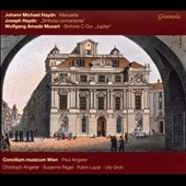 Johann Michael Haydn: Menuette; Joseph Haydn: Sinfonia concertante; Mozart: Sinfonie in C major "Jupiter" Johann Michael Haydn: Menuette; Joseph Haydn: Sinfonia concertante; Mozart: Sinfonie in C major "Jupiter"
