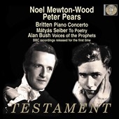 Britten: Piano Concerto; Matyas Seiber: To Poetry; Alan Bush: Voices of the Prophets