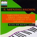 Mendelssohn: Variations Serieuses, etc / Rian de Waal