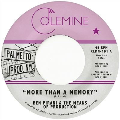 Ben Pirani/More than a Memory (White Label)[CLMN191C1]