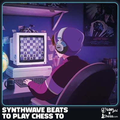 Lofi Girl X Chess.Com Synthwave BeatsOpaque Light Blue Vinyl[LOFICOMP17LP]