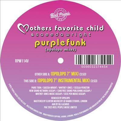 Purple Funk (Opolopo Remixes)<限定盤/Translucent Purple Vinyl> Purple Funk (Opolopo Remixes)<限定盤/Translucent Purple Vinyl>