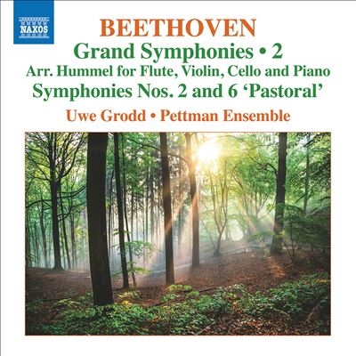 Beethoven: Grand Symphonies, Vol. 2 arr. Hummel for Flute, Violin, Cello and Piano