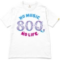 121 MONGOL800 NO MUSIC, NO LIFE. T-shirt Eco-White/Mサイズ