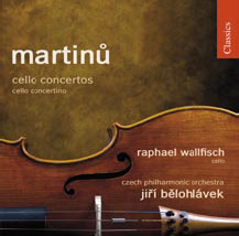 Martinu: Cello Concertos No.1 H.196, No.2 H.304, Concertino H.143 / Raphael Wallfisch, Jiri Belohlavek, Czech PO