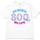 121 MONGOL800 NO MUSIC, NO LIFE. T-shirt Eco-White/Sサイズ