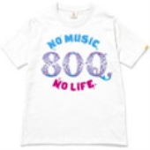 121 MONGOL800 NO MUSIC, NO LIFE. T-shirt Eco-White/Mサイズ