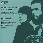 Music for Horn & Piano - Ries, Rheinberger, R.Strauss