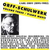Orff: Schulwerk Vol 3 - Piano Music