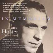In Memoriam Hans Hotter (1909-2003)