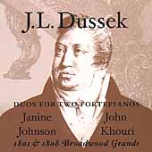 Dussek: Duos for 2 Fortepianos / Janine Johnson, John Khouri