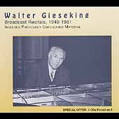 Merit - Walter Gieseking Broadcast Recitals 1949-1951
