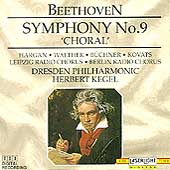 Beethoven: Symphony no 9 / Kegel, Dresden Philharmonic