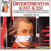 Mozart: Divertimentos Vol.3 - K 247, K 251 / Sandor Vegh(cond), Salzburg Mozarteum Camerata Academica