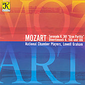 Mozart: Serenade "Gran Partita," etc / Graham, et al