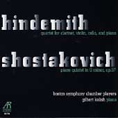 Hindemith: Quartet;  Shostakovich: Quintet / Kalish, et al