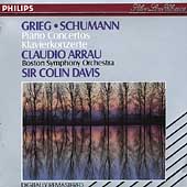 Grieg, Schuman: Piano Concertos / Colin Davis, Claudio Arrau