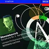 Ovation - Shostakovich: Symphonies no 1 and 3 / Haitink, LPO