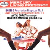 Enesco: Romanian Rhapsody No.1; Liszt: 6 Hungarian Rhapsodies / Antal Dorati(cond), London Symphony Orchestra