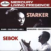 Brahms, Mendelssohn: Cello Sonatas / Starker, Sebok