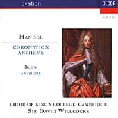 Handel: Coronation Anthems; Blow: Anthems / Willcocks