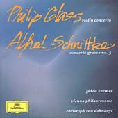 フィリップ・グラス: ヴァイオリンとオーケストラのための協奏曲、シュニトケ: 合奏協奏曲 第5番