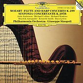 Mozart: Concerto for Flute and Harp K.299, Sinfonia Concertante K 297b / Kenneth Smith(fl), Bryn Lewis(hrp), Giuseppe Sinopoli(cond), Philharmonia Orchestra, etc