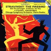 Stravinsky: The Firebird, Fireworks, 4 Etudes for Orchestra (12/1992) / Pierre Boulez(cond), Chicago Symphony Orchestra