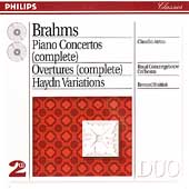Brahms: Piano Concertos, Overtures / Arrau, Haitink