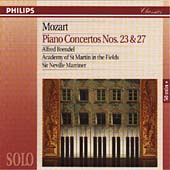 Mozart: Piano Concertos Nos 23 & 27 / Brendel, Marriner, ASMF