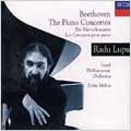 Beethoven: Piano Concertos / Lupu, Mehta, Israel PO