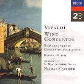 Vivaldi: Wind Concertos, etc / Marriner, St Martin